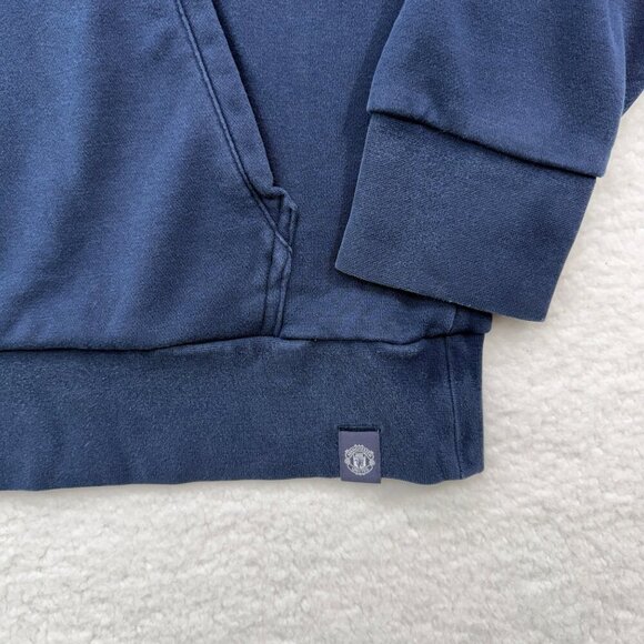 Adidas Manchester United #07 Sweatshirt Hoodie Soccer Premier League Blue Mens L - Picture 4 of 11